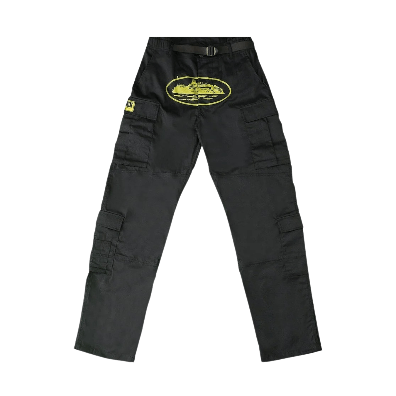 Corteiz Yella Guerillaz Cargos 'Black/Yellow'