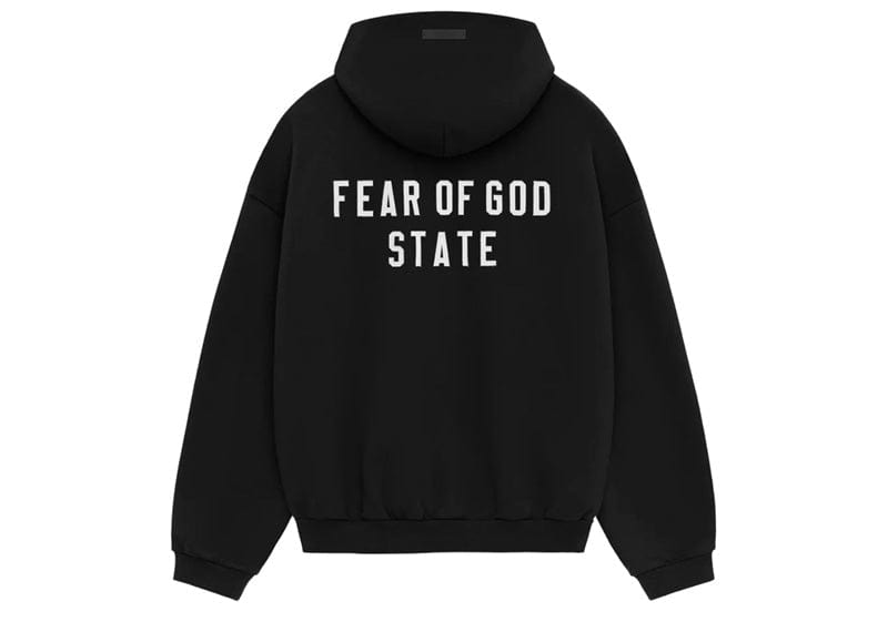 Fear of God Essentials Full zip Hoodie - 'Black'