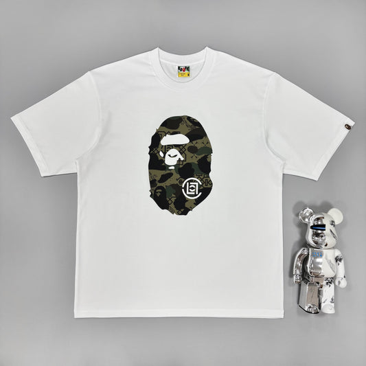 BAPE Ape Head Graffiti Big Ape Head Tee White