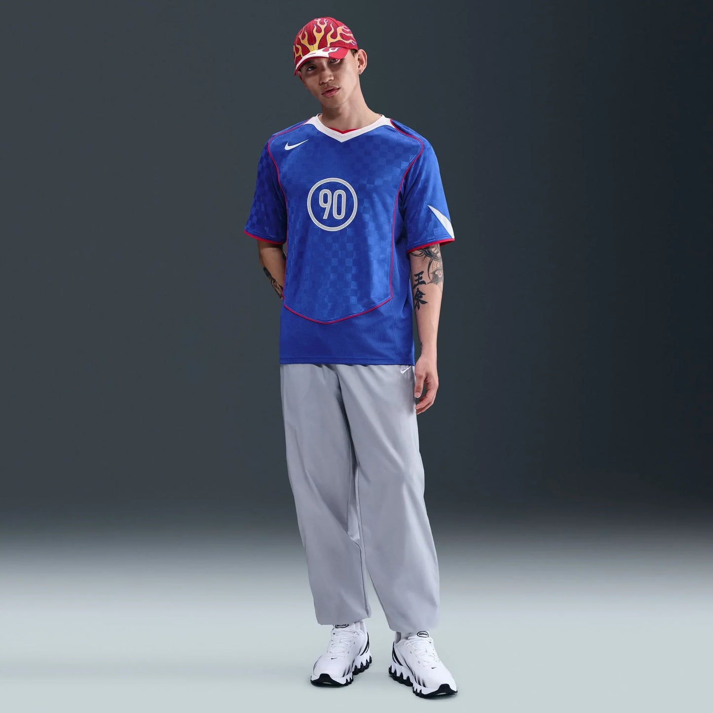 Nike Total 90 Dri-FIT Football Shirt - "Game Royal/White/Red"