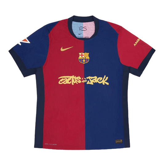 Nike FC Barcelona x Cactus Jack 2024/25 Match Home Jersey 'Red/Blue'
