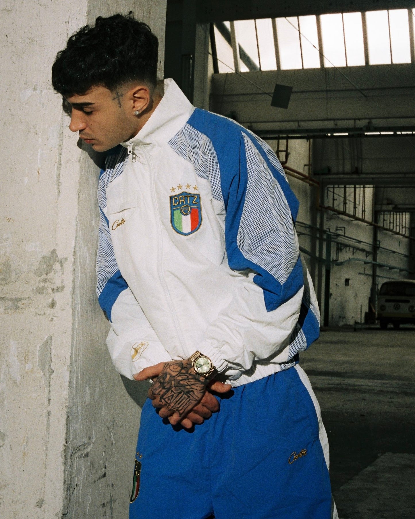 Corteiz Italia Shuku Jacket - 'White/Blue'