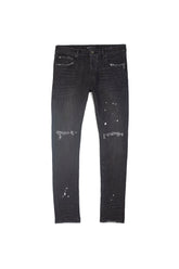 Purple P001 Black Overspray Denim Jeans