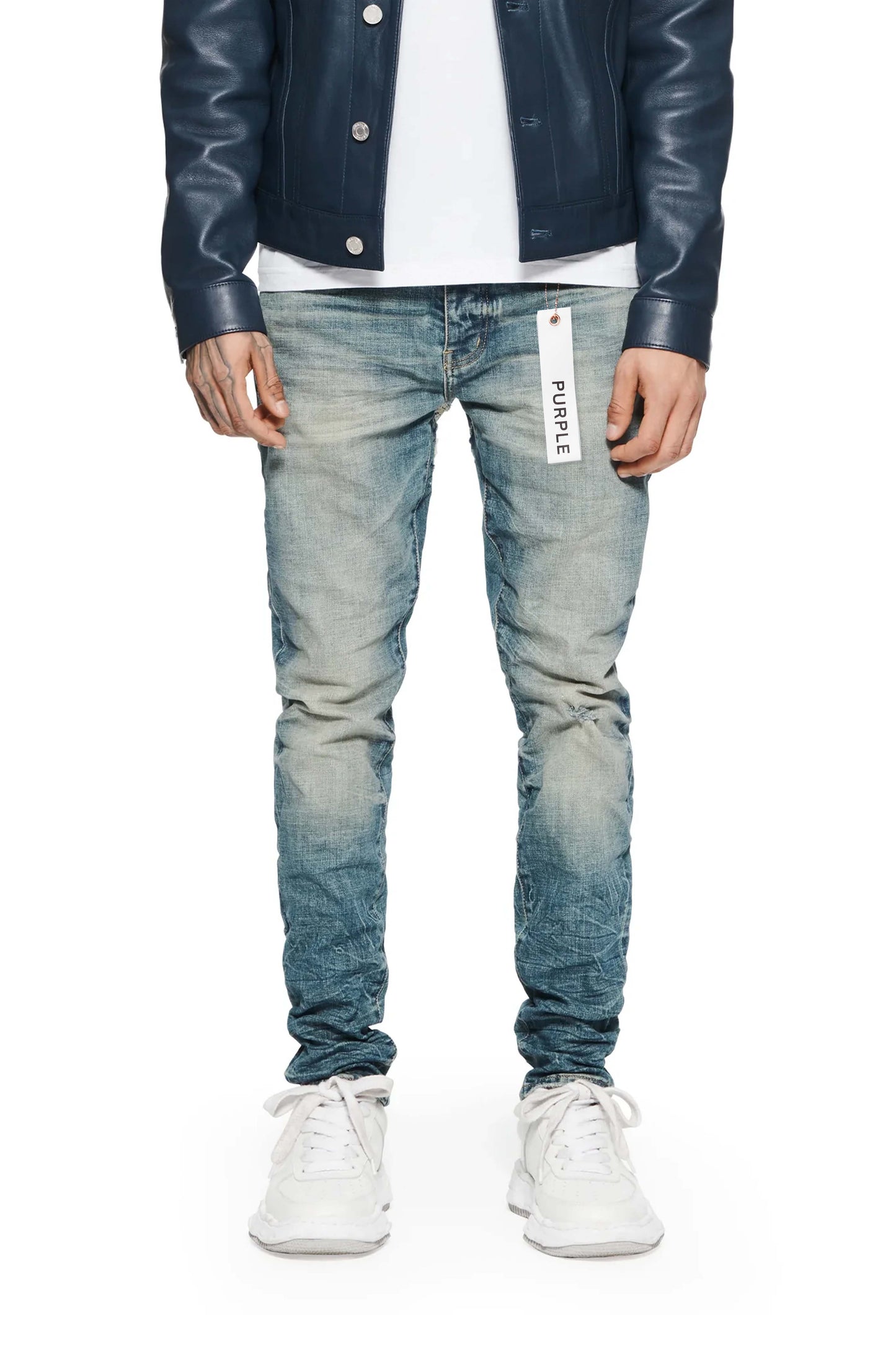 Purple P001 Tinted Mid Indigo Denim Jeans