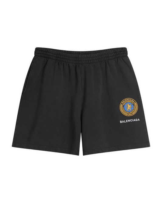 Balenciaga Oversized Cotton Uniform Logo Shorts