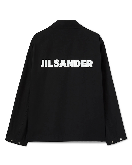 Jil Sander Back Printed Coach Jacket - "Black"