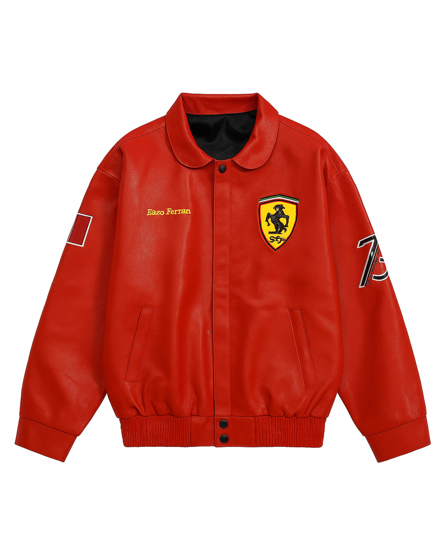 Ferrari Racing Leather Jacket – "Enzo Red"
