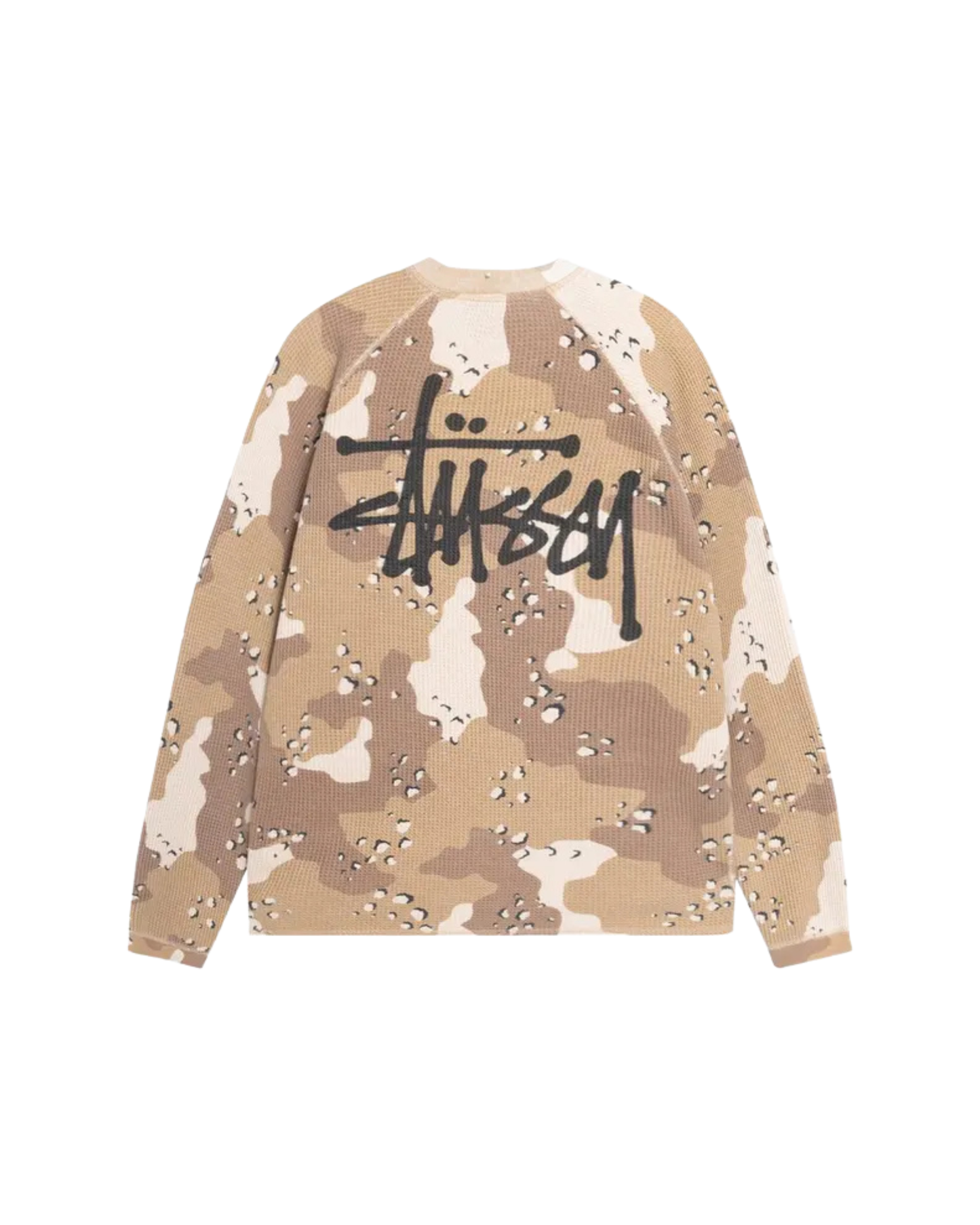 Stussy Raglan Thermal Long-Sleeve Crew - "Desert Camo"