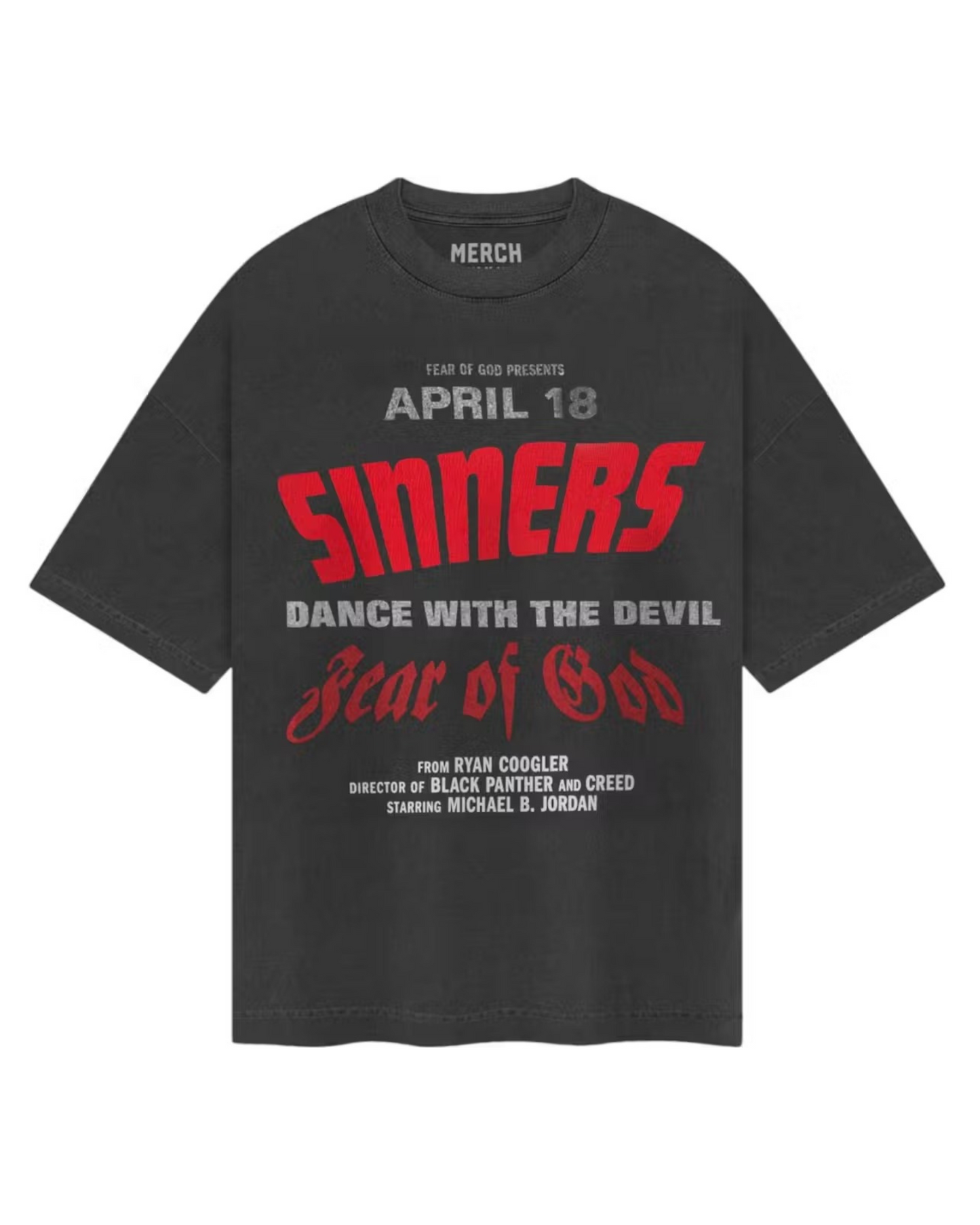 Fear of God Sinners T-shirt - "Black"