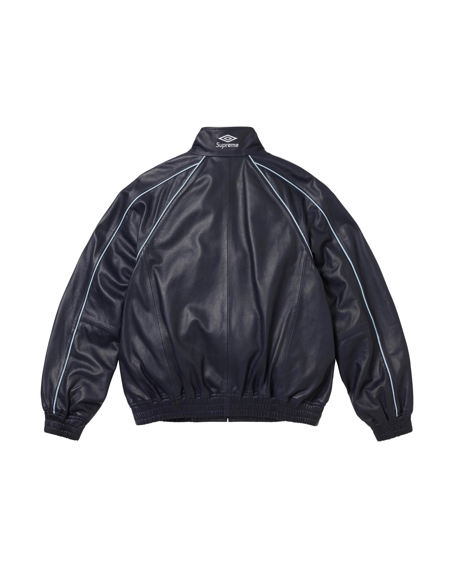 Supreme x Umbro Leather Track Jacket - "Navy"