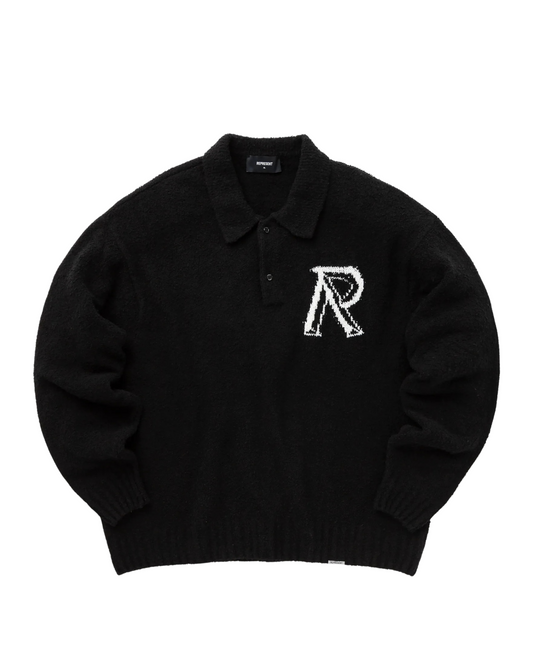 Represent Initial Boucle Polo - "Black"