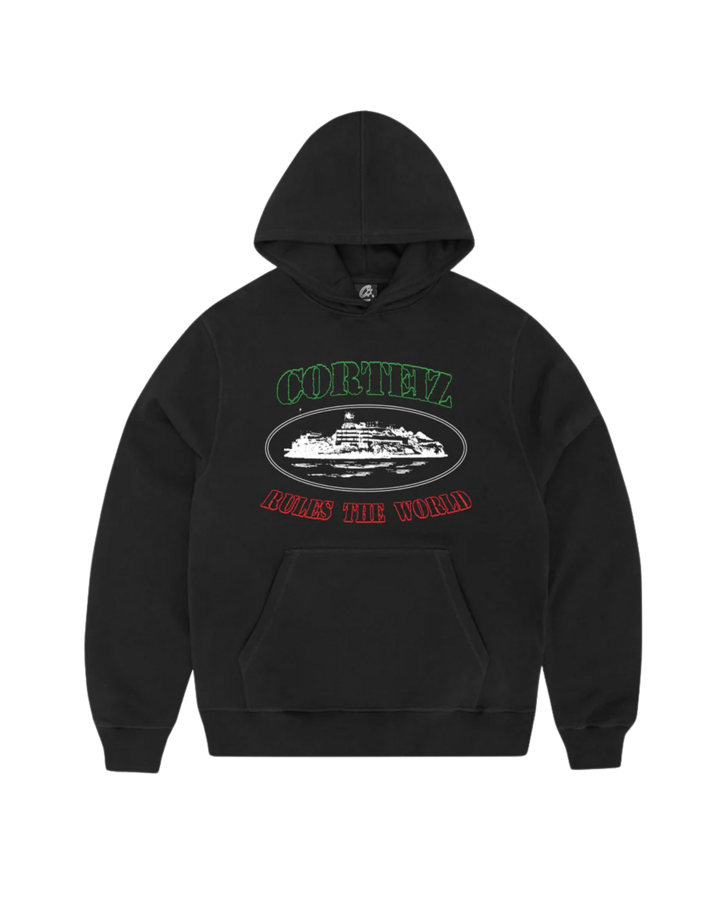 Corteiz OG Alcatraz Italia Hoodie - "Black"