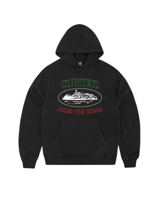 Corteiz OG Alcatraz Italia Hoodie - "Black"
