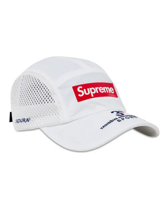 Supreme Mesh Side Panel Camp Cap - "White"