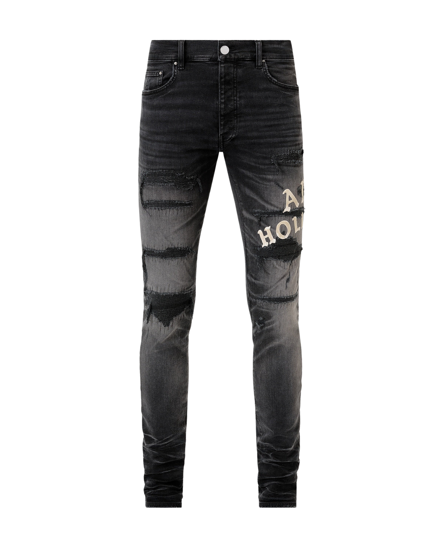 Amiri Hollywood Repaired Jean - "Faded Black"