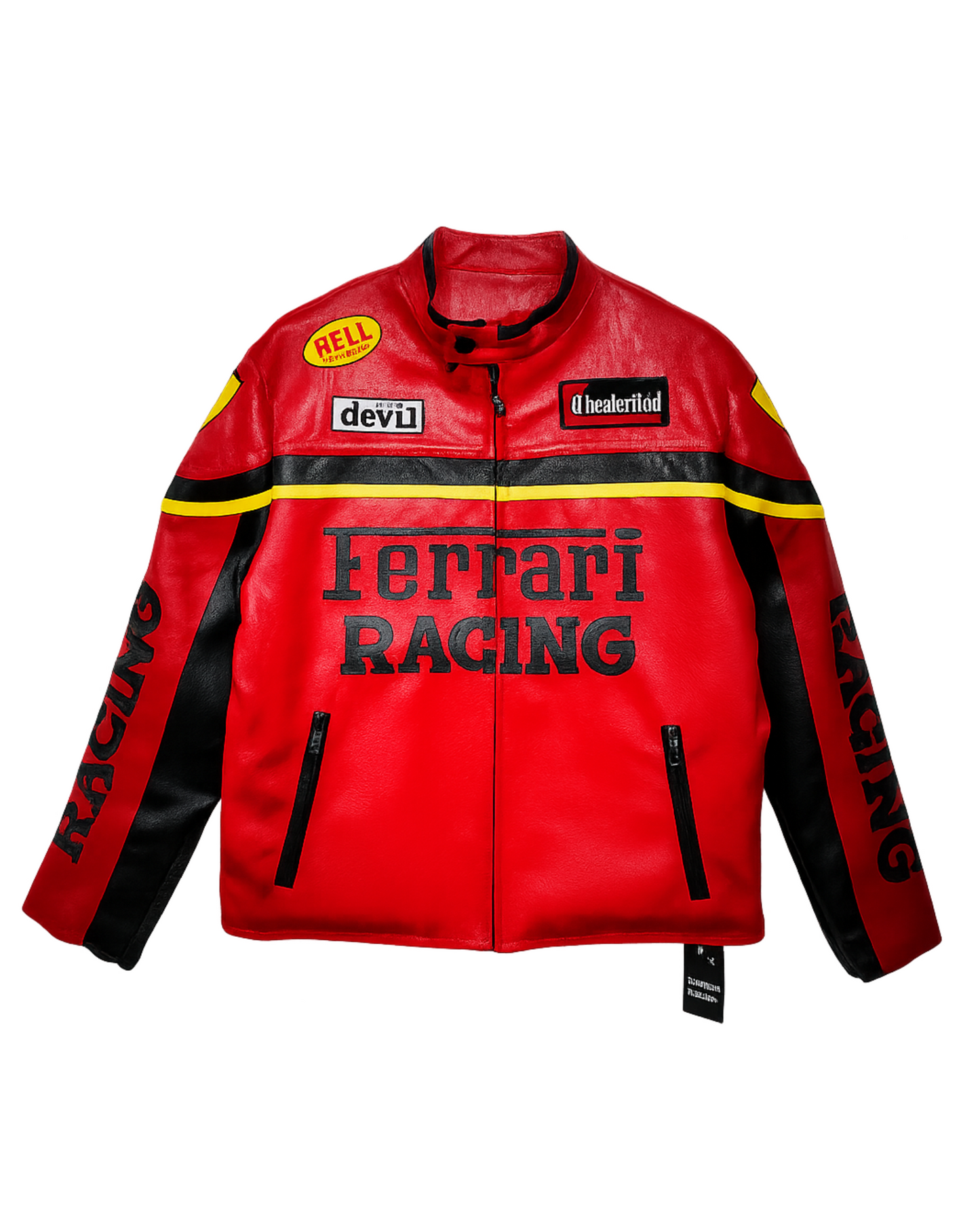 Ferrari Racing Leather Jacket – "Red"