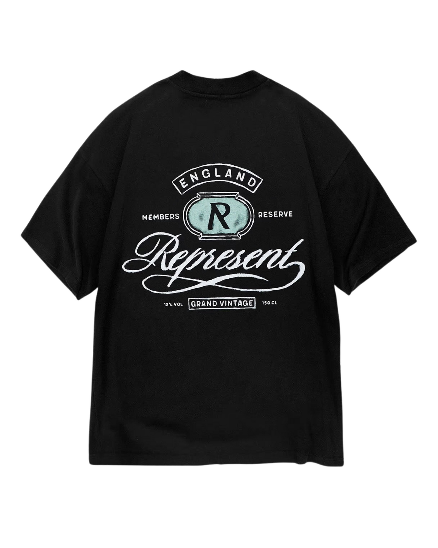Represent Grand Vintage Hand Drawn T-Shirt - "Jet Black"