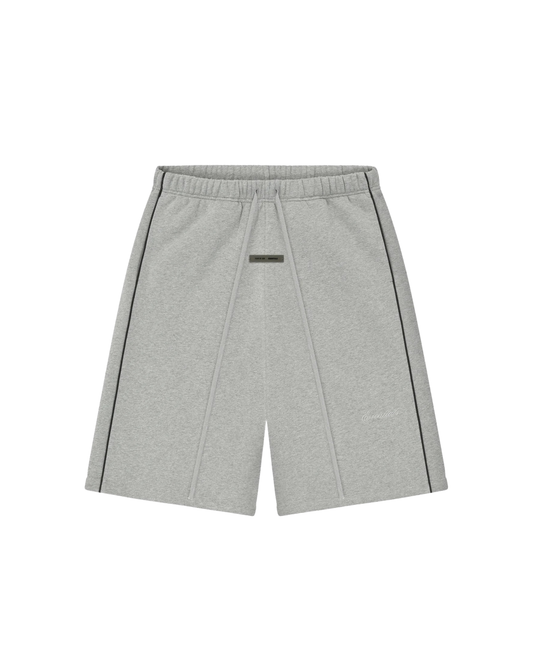 Fear of God Essentials Shorts with Piping - "Concrete Heather / Black"
