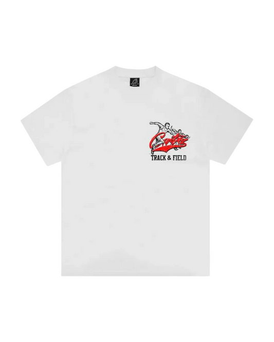Corteiz Track And Field Tee - "White"