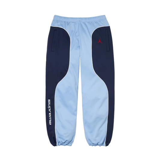Supreme x Jordan Track Pants 'Light Blue/Navy'