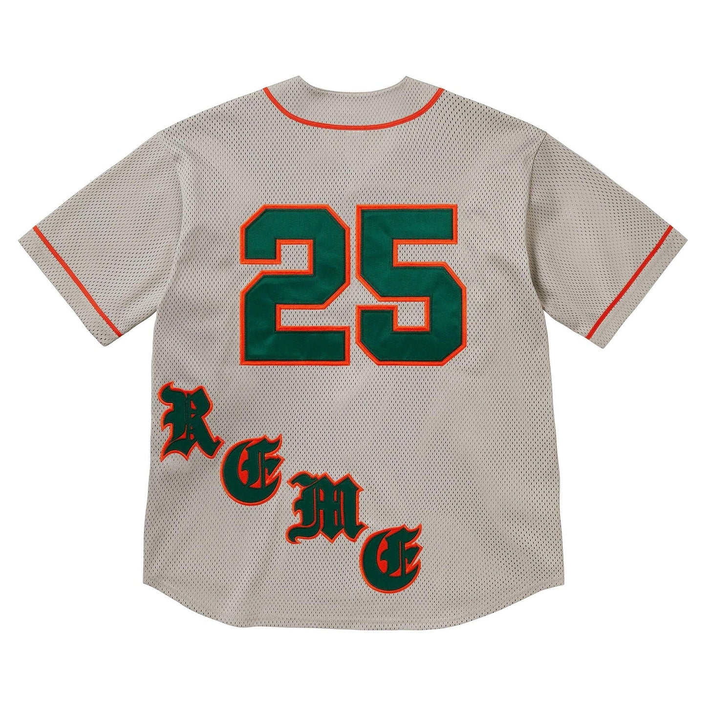 Supreme Old English Baseball Jersey 'Grey'