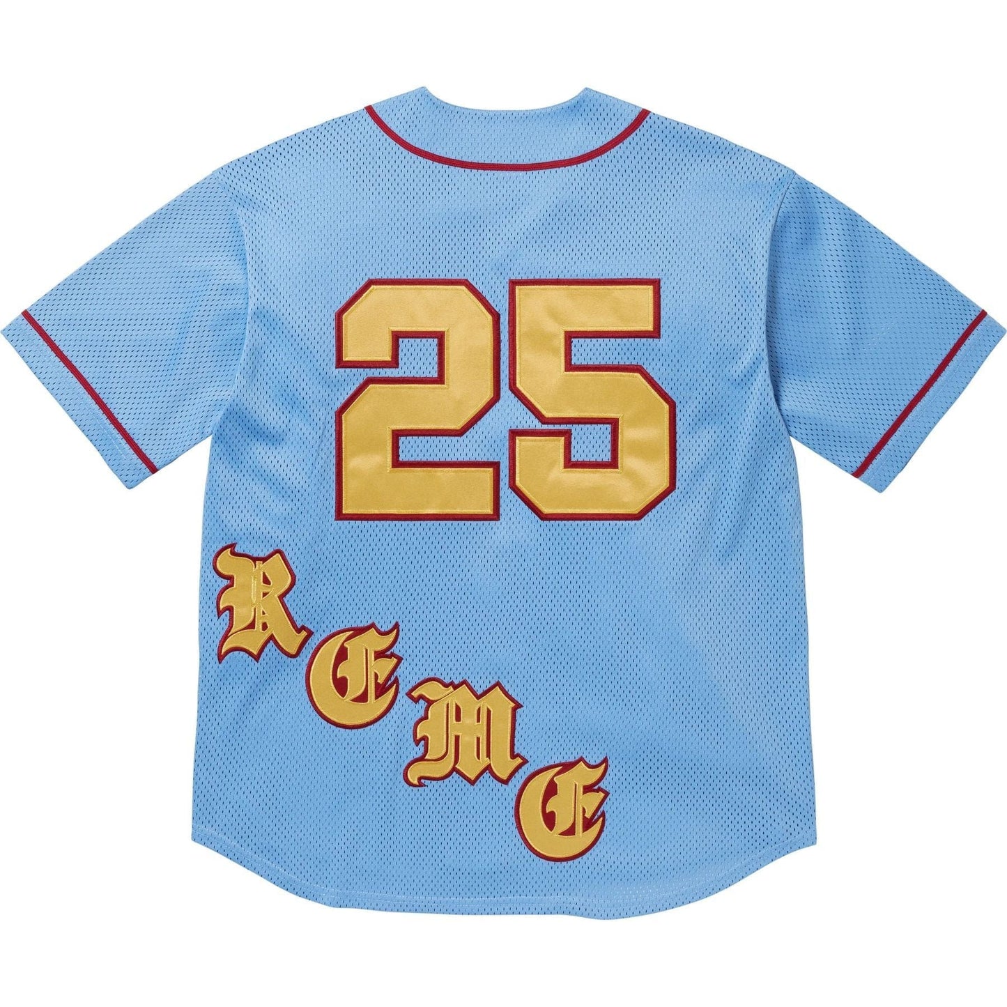 Supreme Old English Baseball Jersey 'Light Blue'