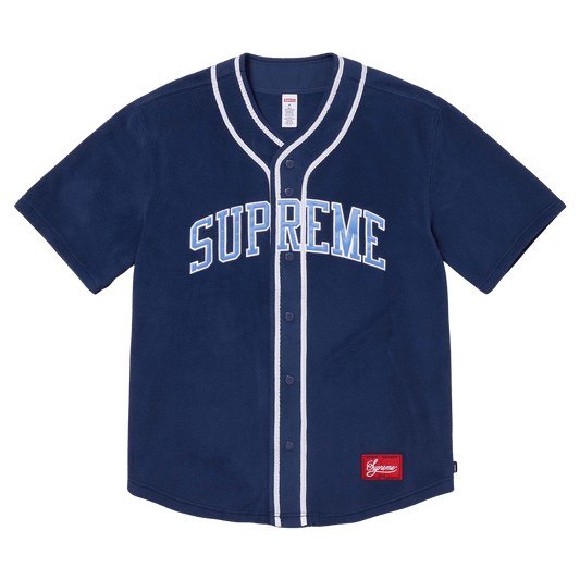 Supreme Polartec Baseball Jersey 'Navy'