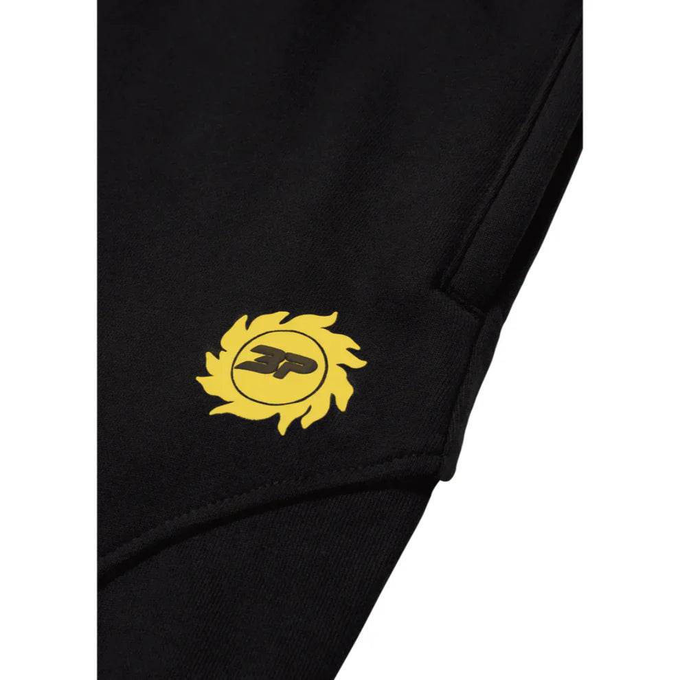 Broken Planet Cosmic Speed Wide-Leg Sweatpants Midnight Black