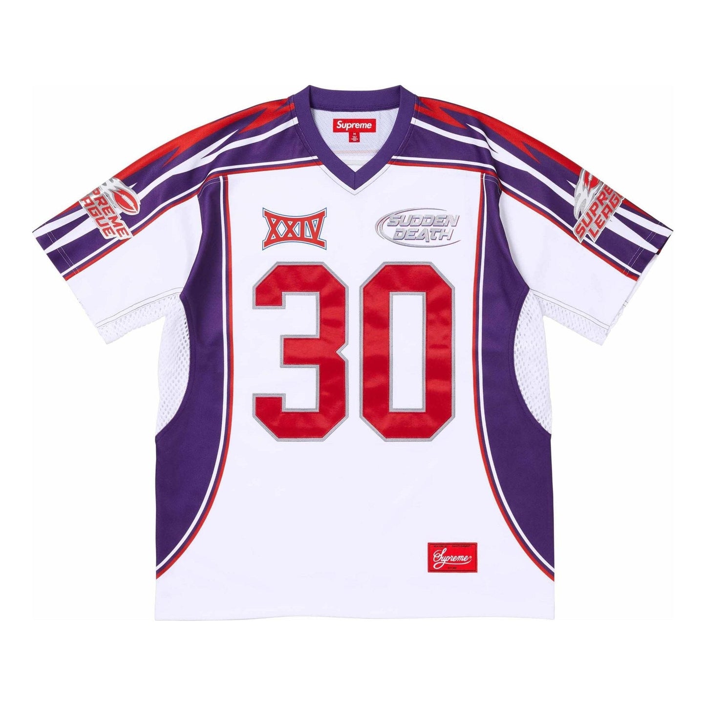 Supreme Sudden Death Football Jersey 'White-Purple'