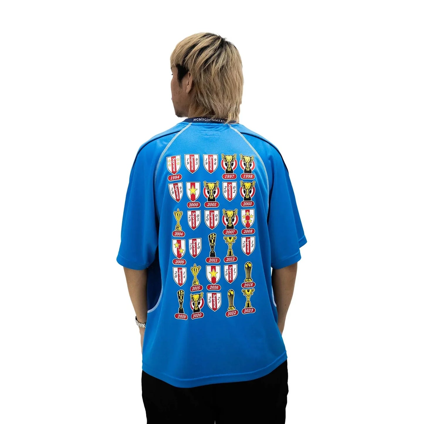 Supreme Jacquard Soccer Jersey Blue