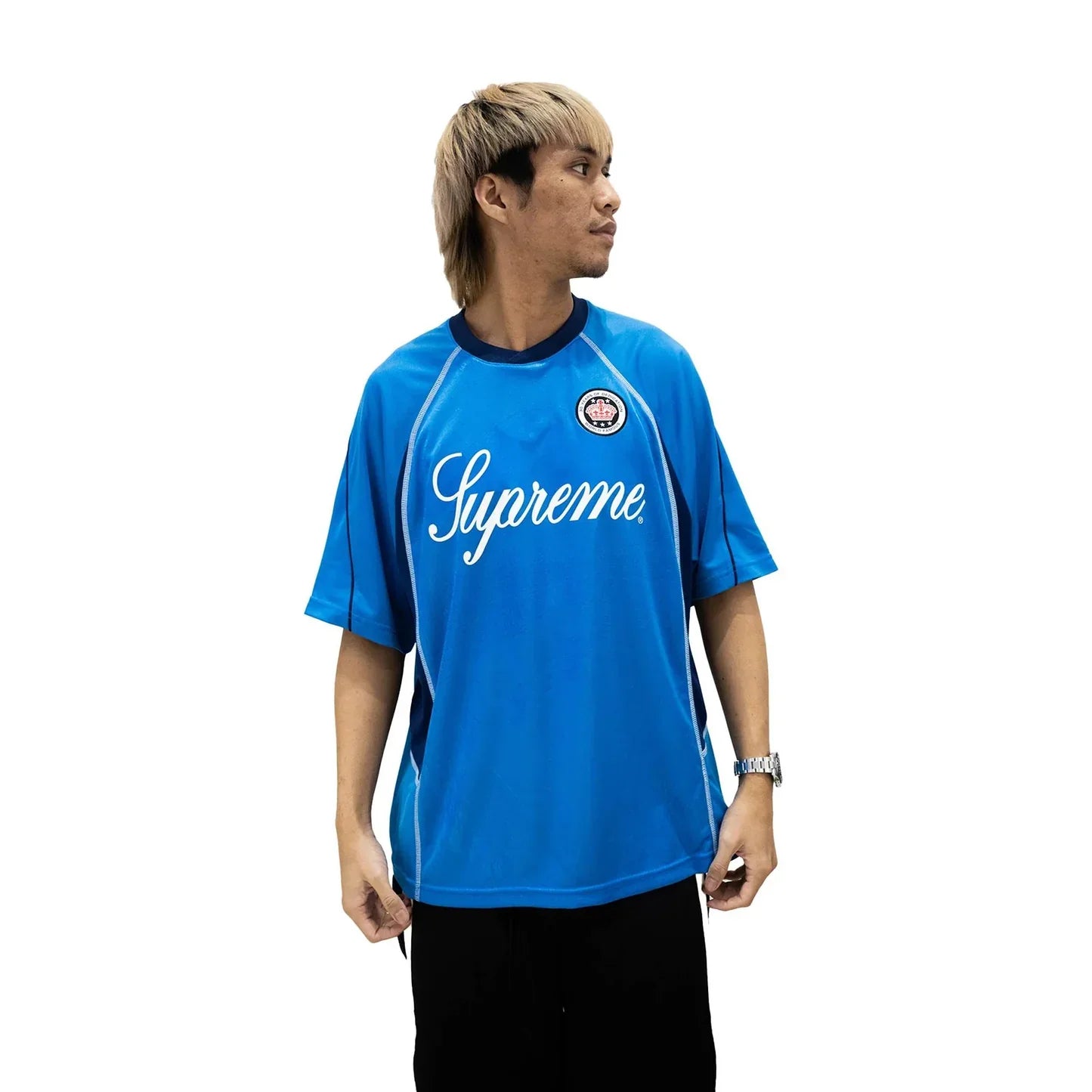 Supreme Jacquard Soccer Jersey Blue
