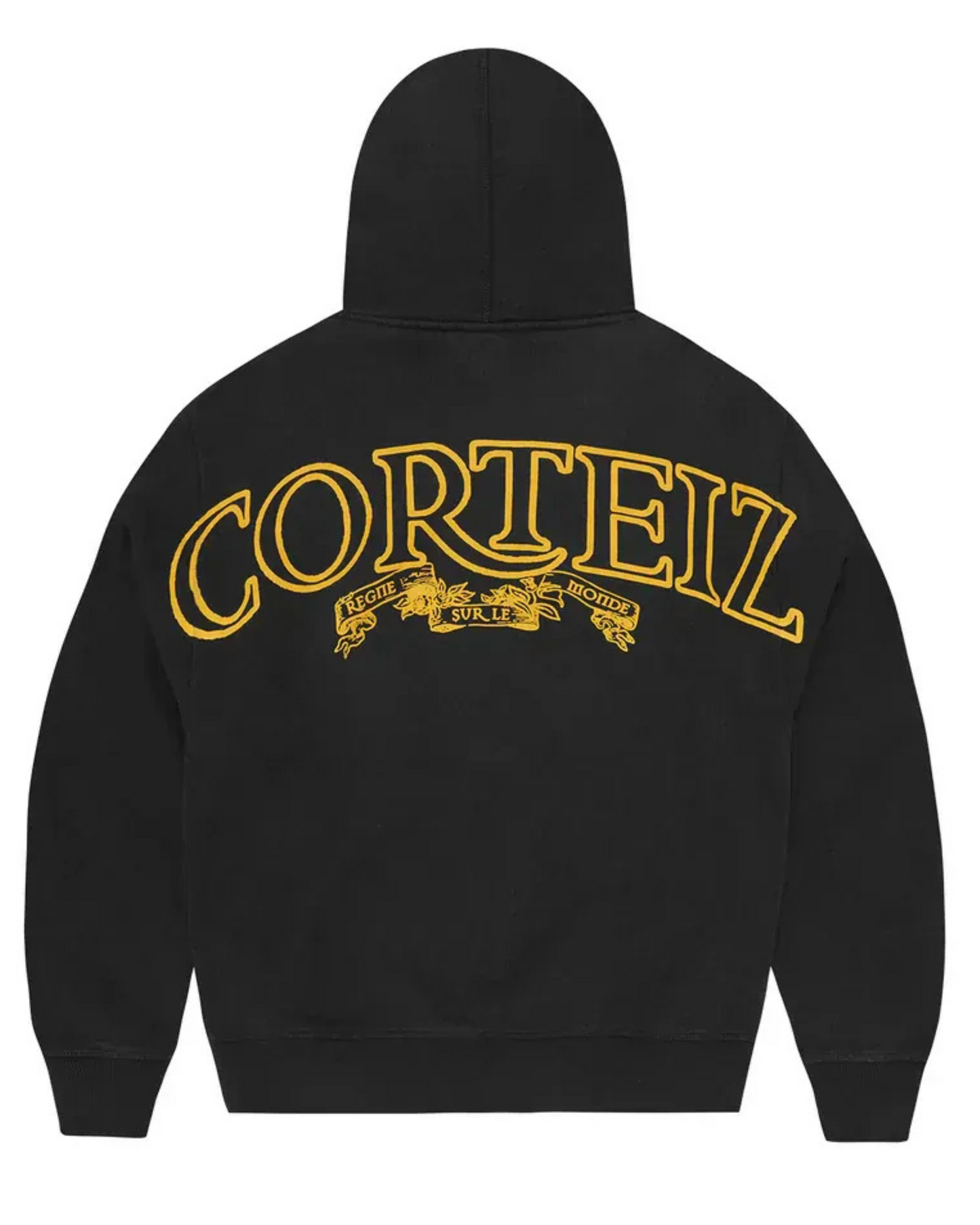 Corteiz Superior Royale Zip Hoodie - "Black/Yellow"