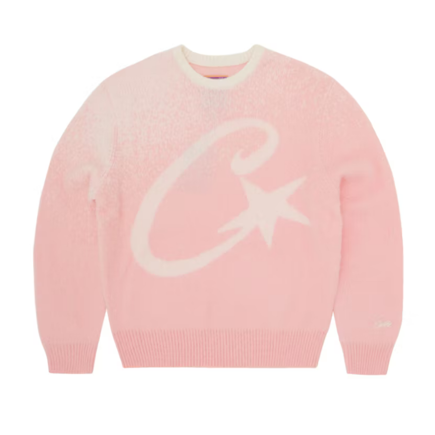 Corteiz C Star Gradient Mohair Knit Sweater - 'Pink'