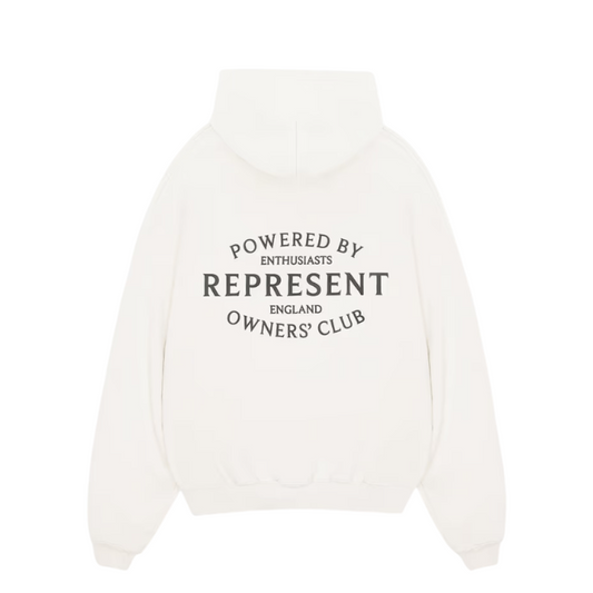 Represent Owners' Club Stamp Hoodie - "Flat White"