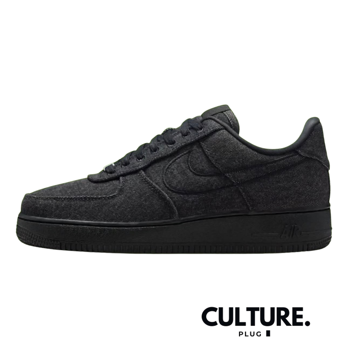 Louis Vuitton Nike Air Force 1 Low Black suede monogram
