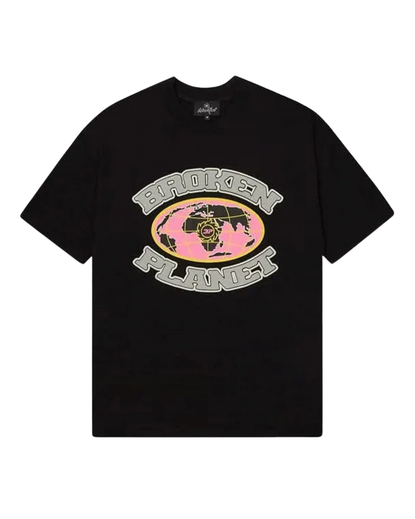 Broken Planet Grid T-Shirt - "Midnight Black"