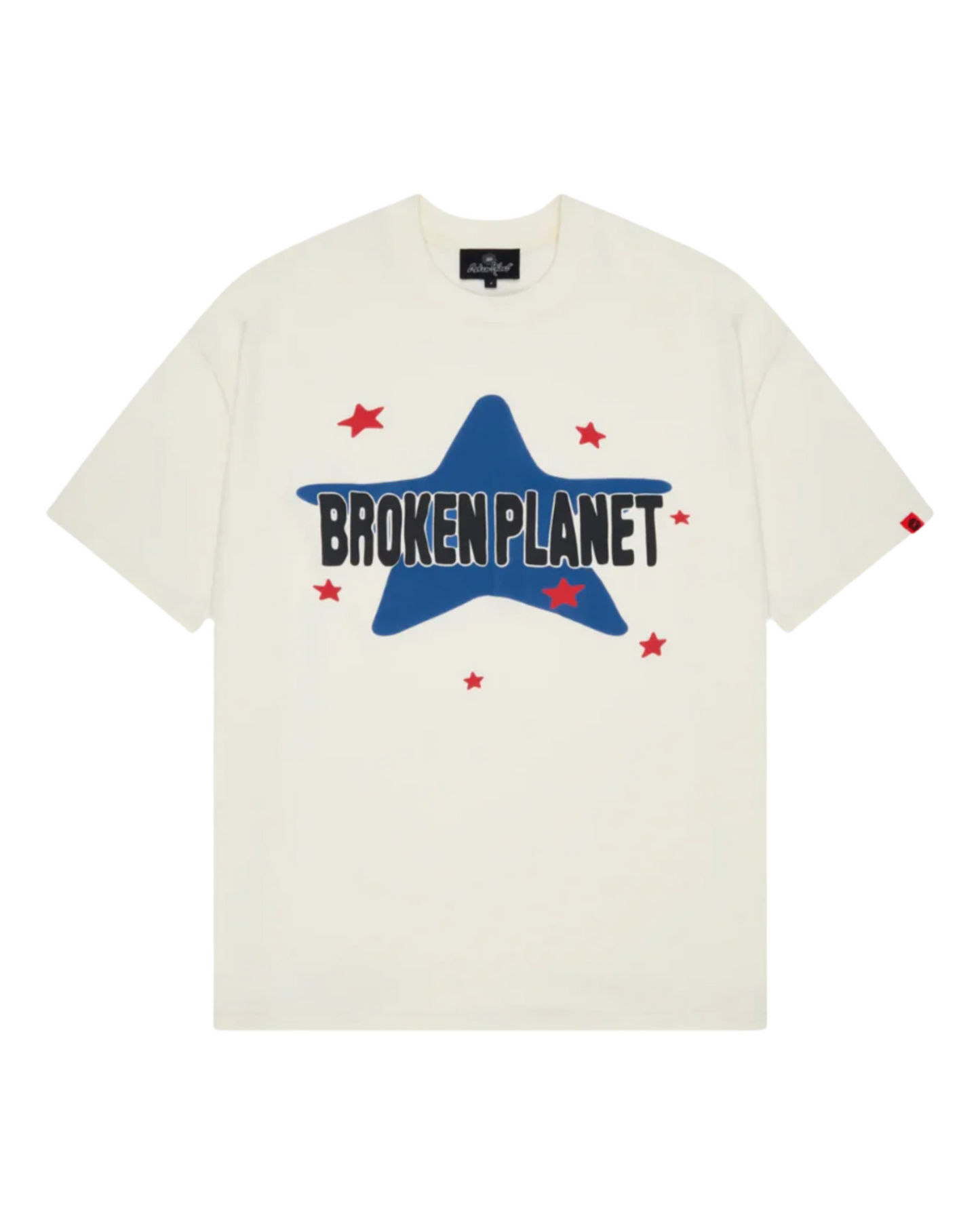 Broken Planet Star T-Shirt - "Vanilla White"