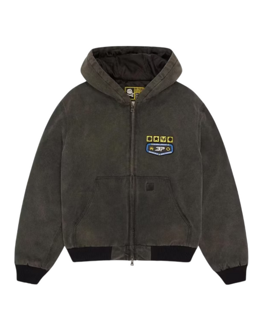 Broken Planet Market Workwear Jacket Washed Soot Black