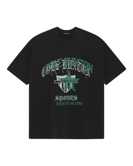 COLE BUXTON AMERICANA OVERLAY T-SHIRT - VINTAGE BLACK