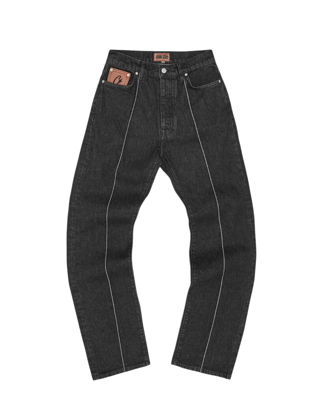 Corteiz C-Star Stitch-Down Jeans - 'Triple Black'