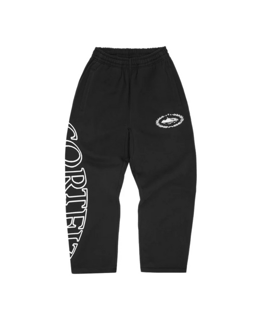 Corteiz Superior Royale Open Hem Pant - 'Black'