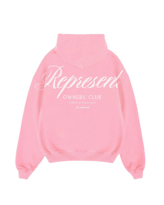 Represent Owners Club Script Hoodie - 'Pink'