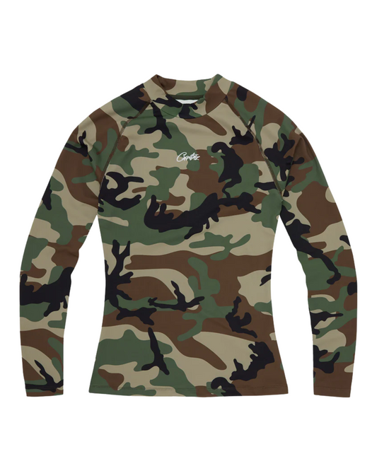 Corteiz Litework Compression Top - 'Woodland Camo'