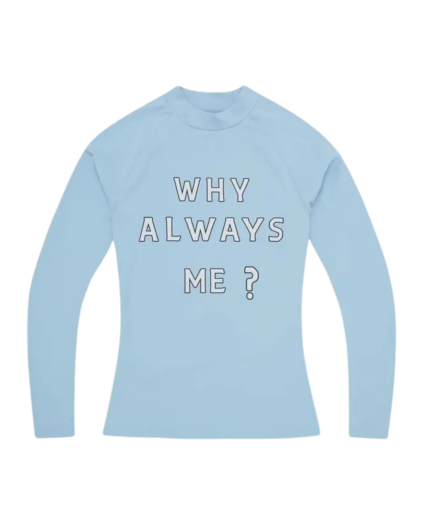 Corteiz Why Always Me Compression Top - 'Powder Blue'