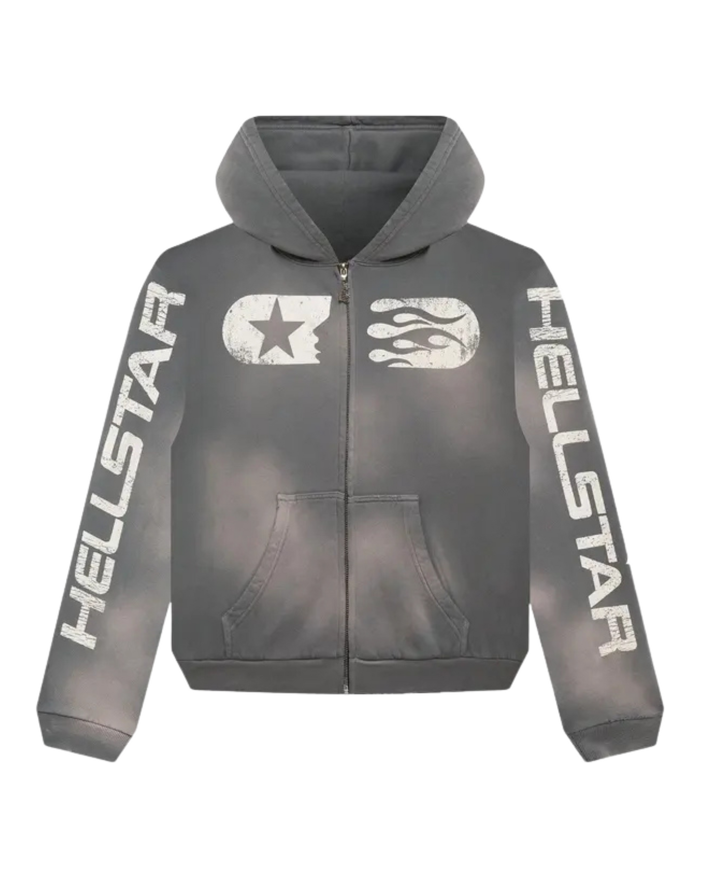 Hellstar Studios Zip Hoodie - 'Grey'