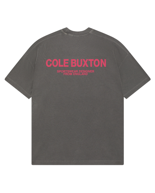 Cole Buxton CB Sportswear T-shirt - 'OG Washed Black/Pink'