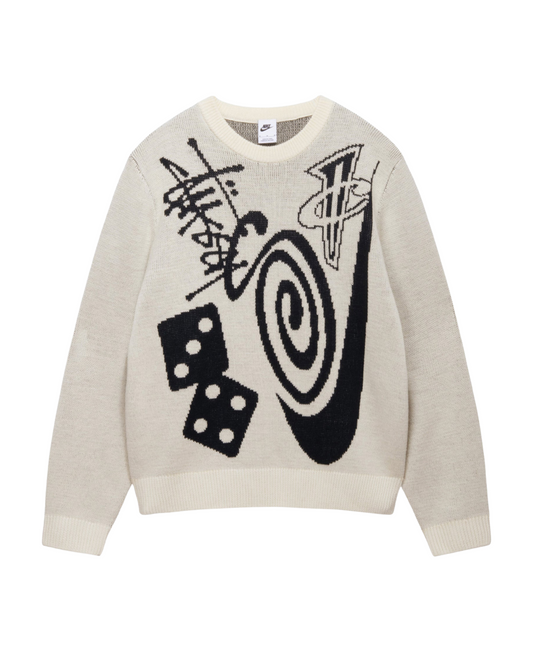 Stussy x Nike Icon Knit Sweater - 'Natural'