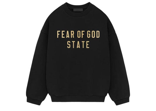 Fear of God Essentials Fleece Crewneck - "Black"