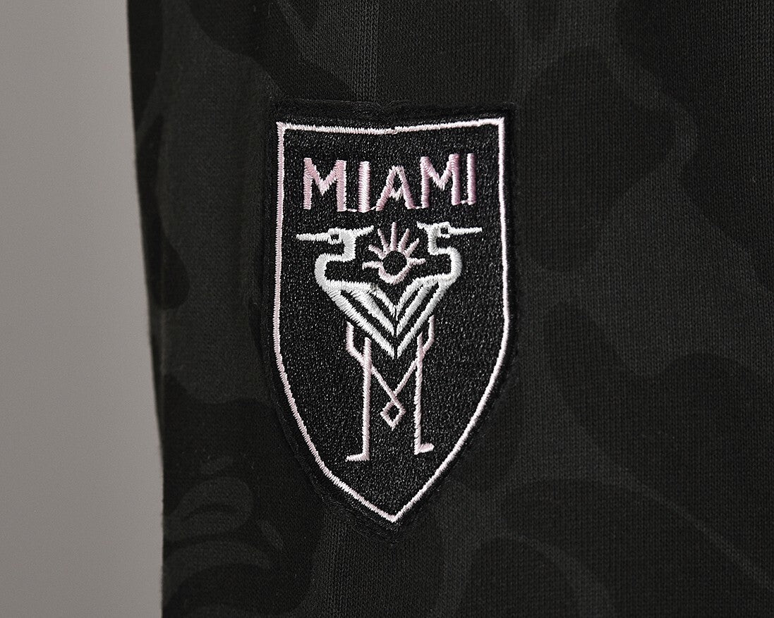 Bape x Inter Miami Camo Hoodie Black