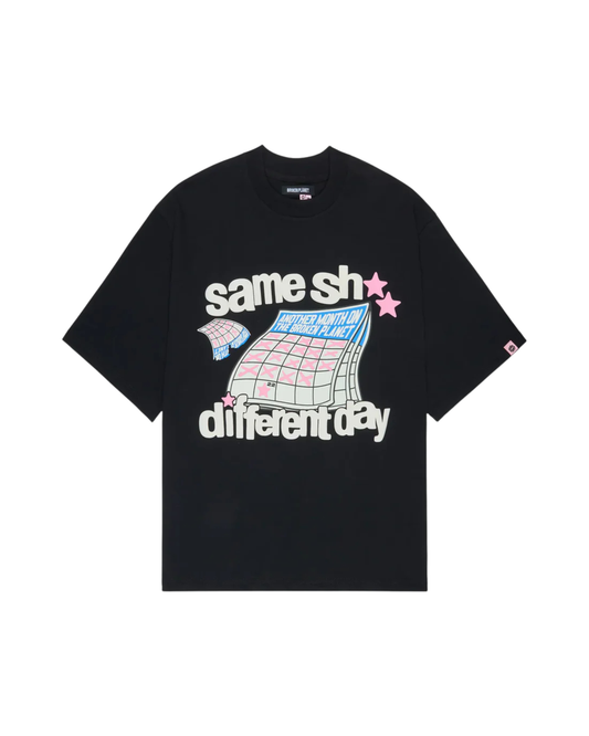 Broken Planet Different Day T-Shirt - "Midnight Black"